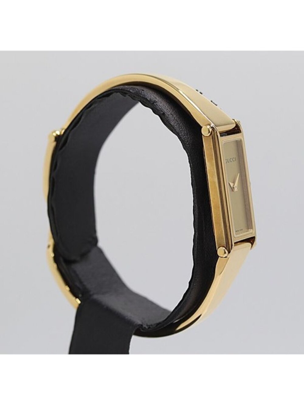 Gucci Bangle Watch Quartz Gold Dial - Picture 2 of 5
